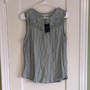 NWT Lucky Brand Sleeveless Top in Soft Blue